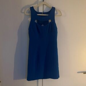 Sparkle & Fade Royal Blue Cutout Mini Dress